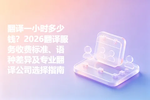 翻译一小时多少钱？2026翻译服务收费标准、语种差异及专业翻译公司选择指南