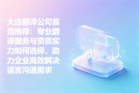 大连翻译公司首选推荐：专业翻译服务与资质实力如何选择，助力企业高效解决语言沟通需求