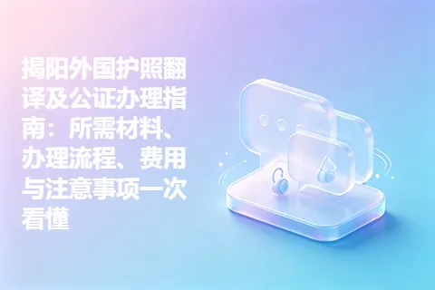 揭阳外国护照翻译及公证办理指南：所需材料、办理流程、费用与注意事项一次看懂