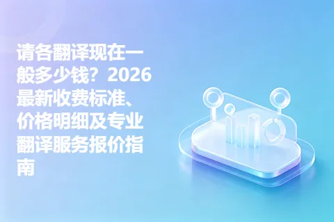 请各翻译现在一般多少钱？2026最新收费标准、价格明细及专业翻译服务报价指南