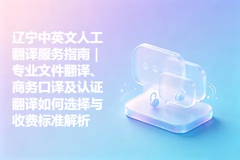 辽宁中英文人工翻译服务指南｜专业文件翻译、商务口译及认证翻译如何选择与收费标准解析