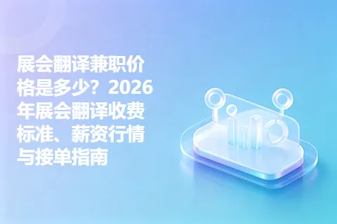 展会翻译兼职价格是多少？2026年展会翻译收费标准、薪资行情与接单指南