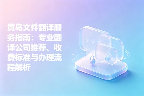 黄岛文件翻译服务指南：专业翻译公司推荐、收费标准与办理流程解析