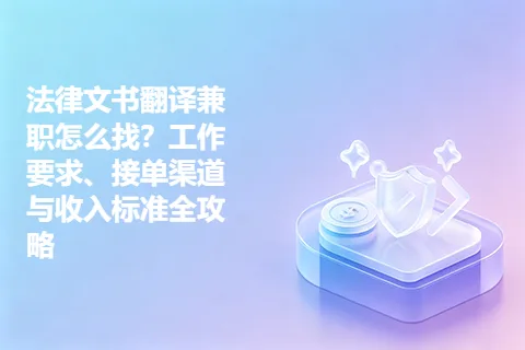 法律文书翻译兼职怎么找？工作要求、接单渠道与收入标准全攻略