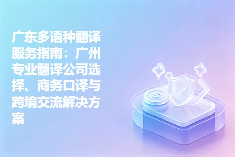 广东多语种翻译服务指南：广州专业翻译公司选择、商务口译与跨境交流解决方案