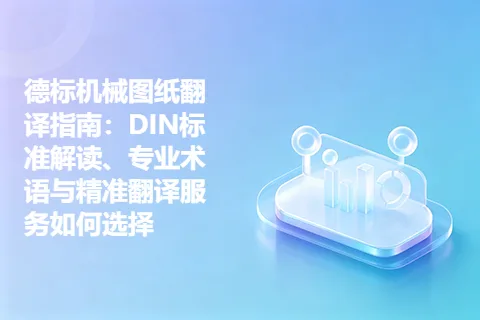 德标机械图纸翻译指南：DIN标准解读、专业术语与精准翻译服务如何选择