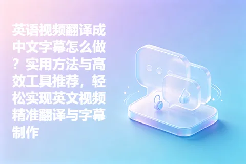 英语视频翻译成中文字幕怎么做？实用方法与高效工具推荐，轻松实现英文视频精准翻译与字幕制作
