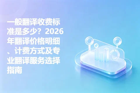 一般翻译收费标准是多少？2026年翻译价格明细、计费方式及专业翻译服务选择指南