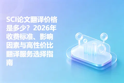 SCI论文翻译价格是多少?2026年收费标准、影响因素与高性价比翻译服务选择指南