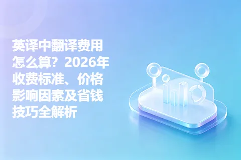 英译中翻译费用怎么算？2026年收费标准、价格影响因素及省钱技巧全解析