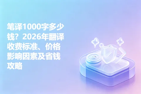 笔译1000字多少钱？2026年翻译收费标准、价格影响因素及省钱攻略