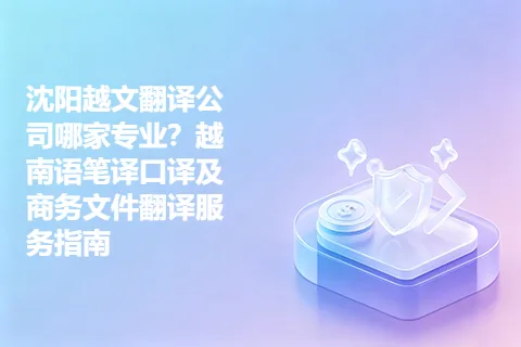 沈阳越文翻译公司哪家专业？越南语笔译口译及商务文件翻译服务指南
