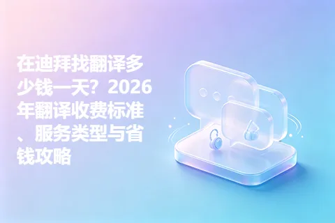在迪拜找翻译多少钱一天？2026年翻译收费标准、服务类型与省钱攻略