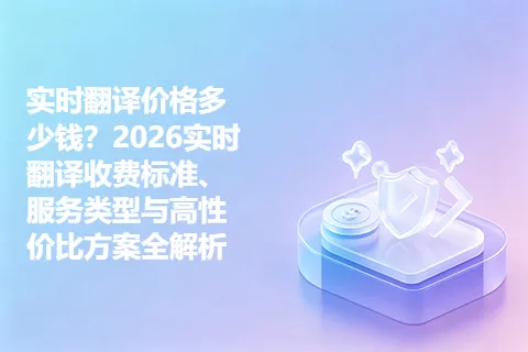 实时翻译价格多少钱？2026实时翻译收费标准、服务类型与高性价比方案全解析
