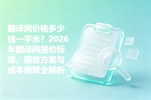 翻译间价格多少钱一平米？2026年翻译间报价标准、隔音方案与成本预算全解析