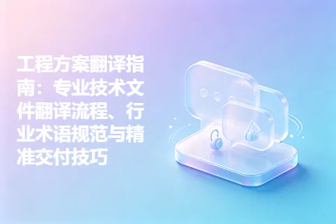 工程方案翻译指南：专业技术文件翻译流程、行业术语规范与精准交付技巧