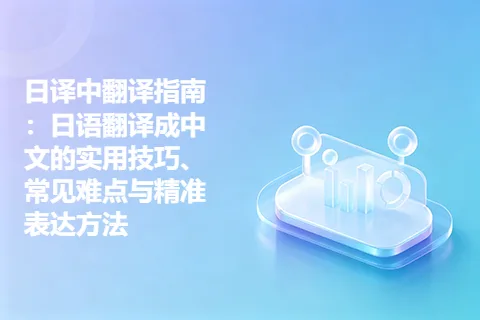 日译中翻译指南：日语翻译成中文的实用技巧、常见难点与精准表达方法