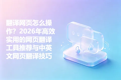 翻译网页怎么操作？2026年高效实用的网页翻译工具推荐与中英文网页翻译技巧