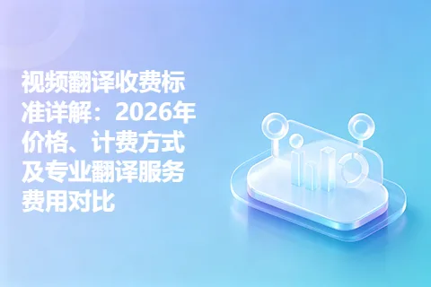 视频翻译收费标准详解：2026年价格、计费方式及专业翻译服务费用对比