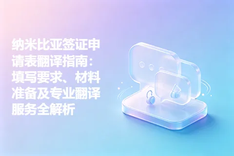 纳米比亚签证申请表翻译指南：填写要求、材料准备及专业翻译服务全解析