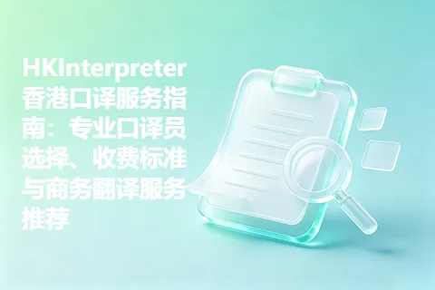 HKInterpreter 香港口译服务指南：专业口译员选择、收费标准与商务翻译服务推荐