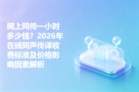 网上同传一小时多少钱？2026年在线同声传译收费标准及价格影响因素解析
