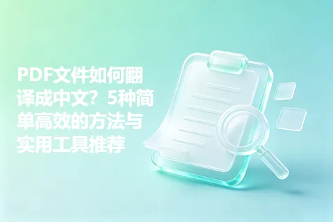 PDF文件如何翻译成中文？5种简单高效的方法与实用工具推荐