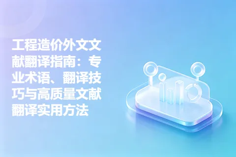 工程造价外文文献翻译指南：专业术语、翻译技巧与高质量文献翻译实用方法