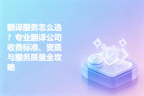 翻译服务怎么选？专业翻译公司收费标准、资质与服务质量全攻略