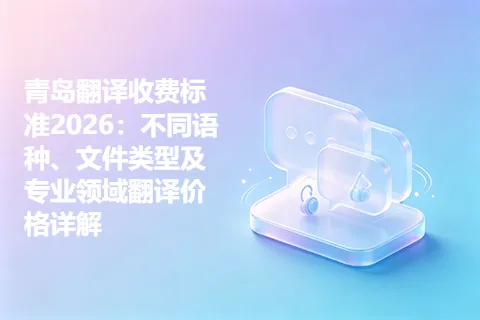 青岛翻译收费标准2026：不同语种、文件类型及专业领域翻译价格详解