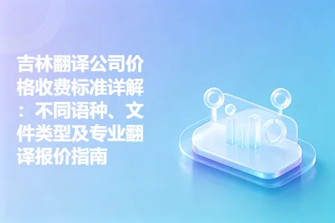 吉林翻译公司价格收费标准详解：不同语种、文件类型及专业翻译报价指南
