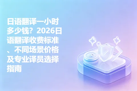 日语翻译一小时多少钱？2026日语翻译收费标准、不同场景价格及专业译员选择指南