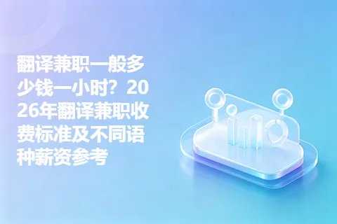 翻译兼职一般多少钱一小时？2026年翻译兼职收费标准及不同语种薪资参考