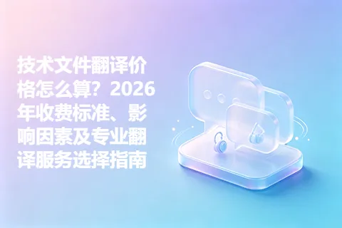 技术文件翻译价格怎么算？2026年收费标准、影响因素及专业翻译服务选择指南