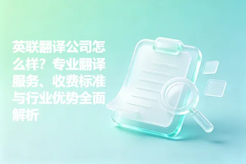 英联翻译公司怎么样？专业翻译服务、收费标准与行业优势全面解析