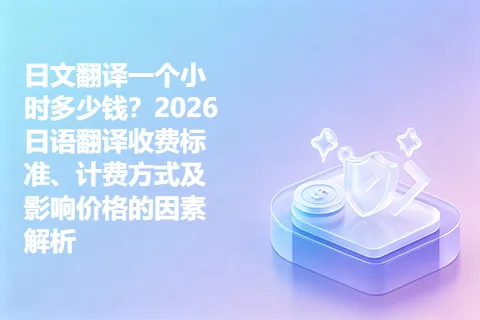 日文翻译一个小时多少钱?2026日语翻译收费标准、计费方式及影响价格的因素解析