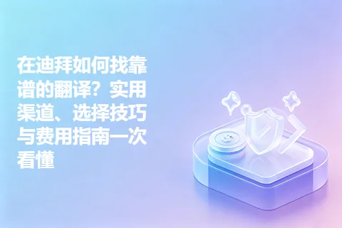 在迪拜如何找靠谱的翻译？实用渠道、选择技巧与费用指南一次看懂