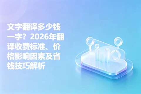 文字翻译多少钱一字？2026年翻译收费标准、价格影响因素及省钱技巧解析