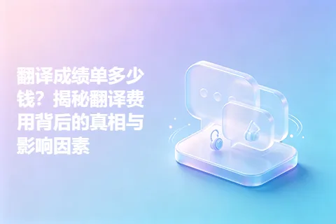 翻译成绩单多少钱？揭秘翻译费用背后的真相与影响因素