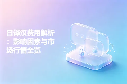 日译汉费用解析：影响因素与市场行情全览