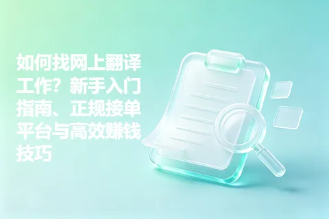 如何找网上翻译工作？新手入门指南、正规接单平台与高效赚钱技巧