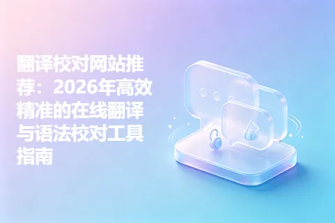 翻译校对网站推荐：2026年高效精准的在线翻译与语法校对工具指南