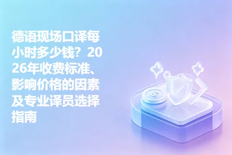 德语现场口译每小时多少钱？2026年收费标准、影响价格的因素及专业译员选择指南