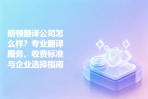朗顿翻译公司怎么样？专业翻译服务、收费标准与企业选择指南