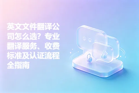 英文文件翻译公司怎么选?专业翻译服务、收费标准及认证流程全指南
