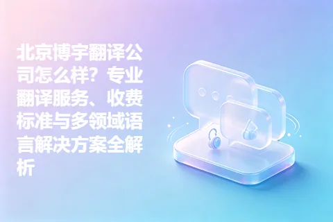 北京博宇翻译公司怎么样？专业翻译服务、收费标准与多领域语言解决方案全解析