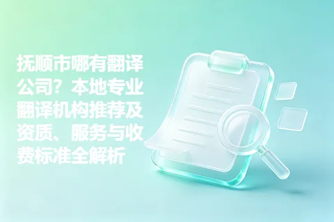 抚顺市哪有翻译公司？本地专业翻译机构推荐及资质、服务与收费标准全解析