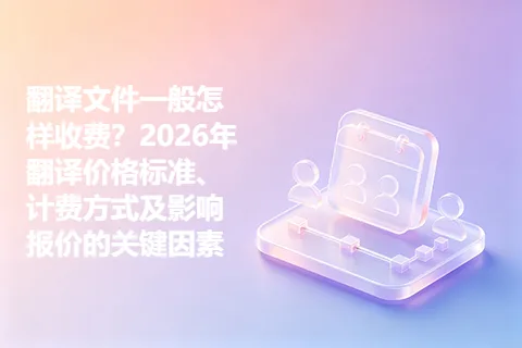 翻译文件一般怎样收费？2026年翻译价格标准、计费方式及影响报价的关键因素