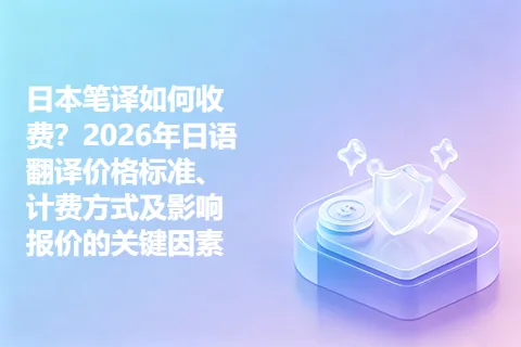 日本笔译如何收费？2026年日语翻译价格标准、计费方式及影响报价的关键因素