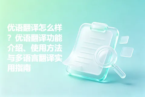 优语翻译怎么样?优语翻译功能介绍、使用方法与多语言翻译实用指南